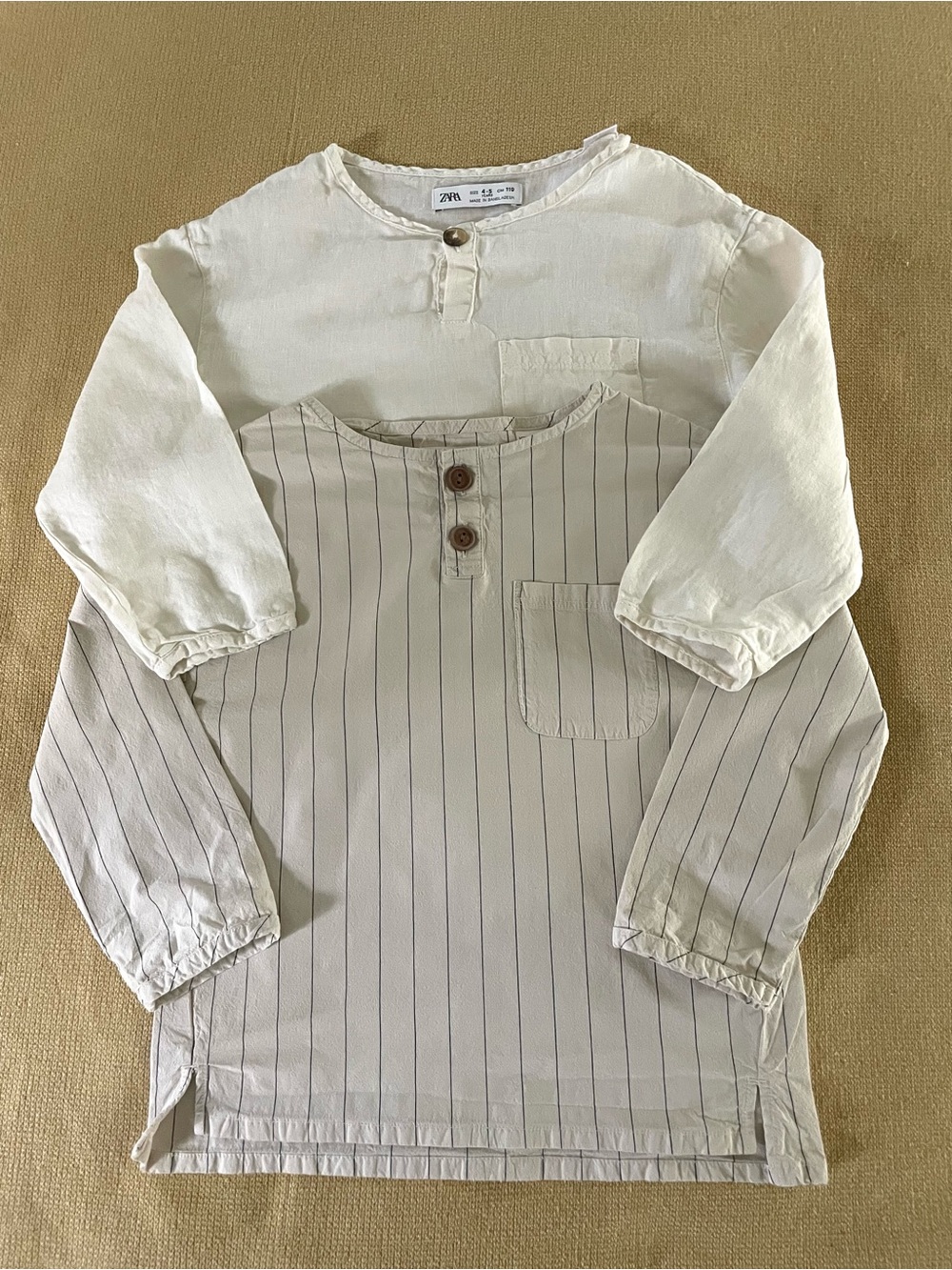 2 Zara Kids long sleeve shirts